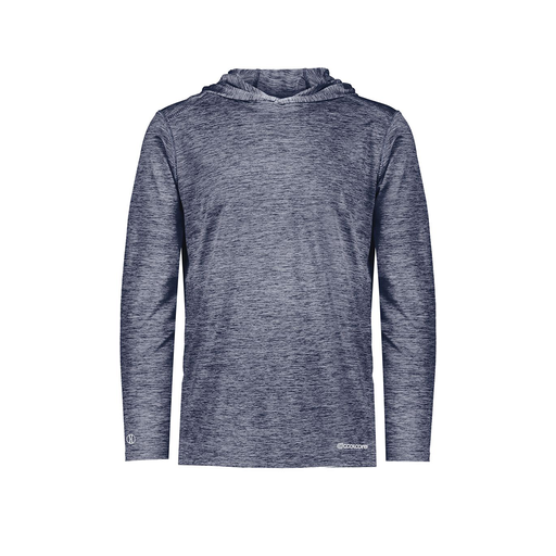 [FOLHCGNV-AS-LOGO3] Men's Charge Hoodie (Adult S, Navy, Logo 3)
