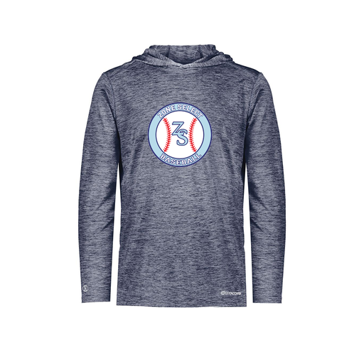 [FOLHCGNV-YS-LOGO1] Youth Charge Hoodie (Youth S, Navy, Logo 1)