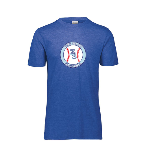 [FTSCUBRY-YS-LOGO1] Decker Youth Tri-Blend T-Shirt - Short Sleeve (Youth S, Royal, Logo 1)