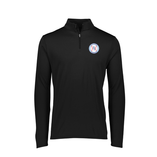 [FTLQFLBK-FAXS-LOGO1] Decker Women's Flex-Lite 1/4 Zip Shirt (Female Adult XS, Black, Logo 1)