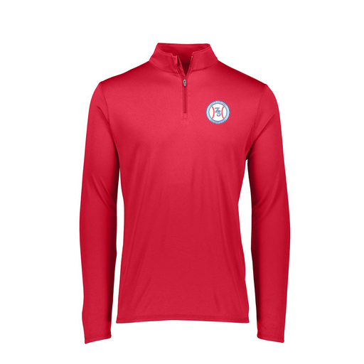 [FTLQFLRD-FAXS-LOGO1] Decker Women's Flex-Lite 1/4 Zip Shirt (Female Adult XS, Red, Logo 1)