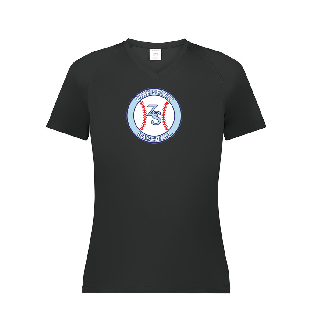 Ladies Smooth Sport V-Neck T-Shirt