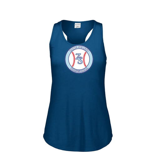 [3078.U22.S-LOGO1] Ladies Tri Blend Tank Top (Female Adult S, Navy, Logo 1)