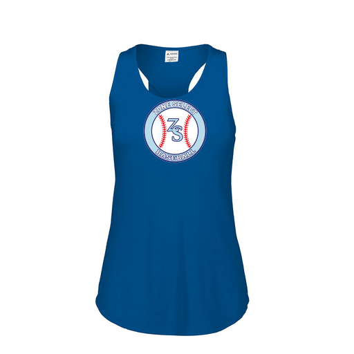 [3078.U55.S-LOGO1] Ladies Tri Blend Tank Top (Female Adult S, Royal, Logo 1)