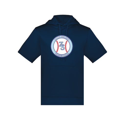 [6871.065.S-LOGO1] Men's Dri Fit Short Sleeve Hoodie (Adult S, Navy, Logo 1)
