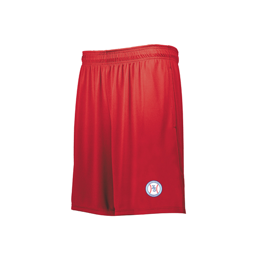 [229511.083.XS-LOGO1] Decker Men's Swift Short (Adult XS, Red, Logo 1)