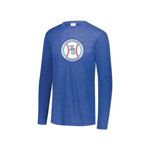 [3076.U55.S-LOGO1] Youth LS Ultra-blend T-Shirt (Youth S, Royal, Logo 1)