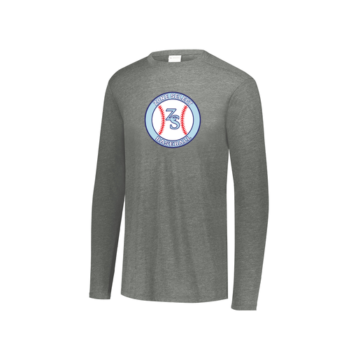 [3076.013.S-LOGO1] Youth LS Ultra-blend T-Shirt (Youth S, Gray, Logo 1)