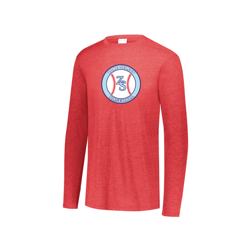 [FTLCUBRD-YS-LOGO1] Youth LS Ultra-blend T-Shirt (Youth S, Red, Logo 1)
