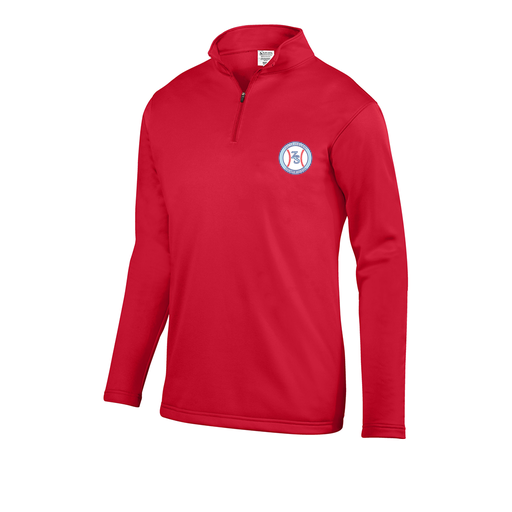 [5508.040.S-LOGO1] Youth FlexFleece 1/4 Zip (Youth S, Red, Logo 1)