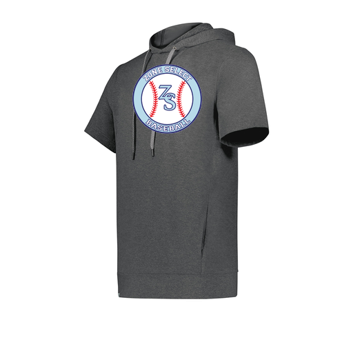 [222605-GRY-YS-LOGO1] YOUTH VENTURA SOFT KNIT SHORT SLEEVE HOODIE (Youth S, Gray, Logo 1)